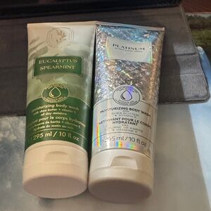 Eucalyptus Spearmint and Platinum Body Wash Set